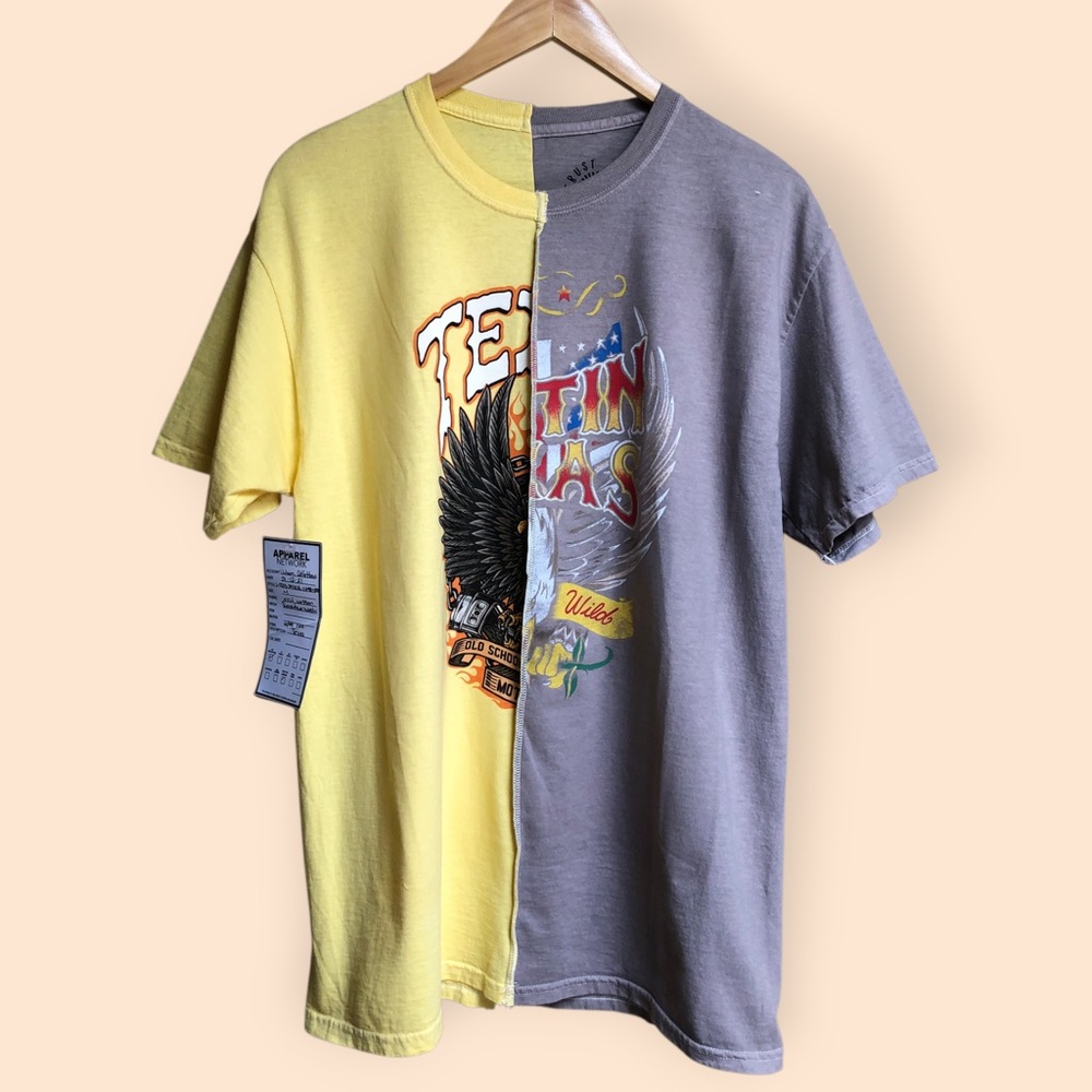 Urban Outfitters NEW Trust the Universe Split T-shirt Texas Biker Boho Women’s M - Picture 2 of 6